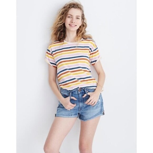 NWT Madewell The Dad Jean Short Cotton Denim - Picture 4 of 10
